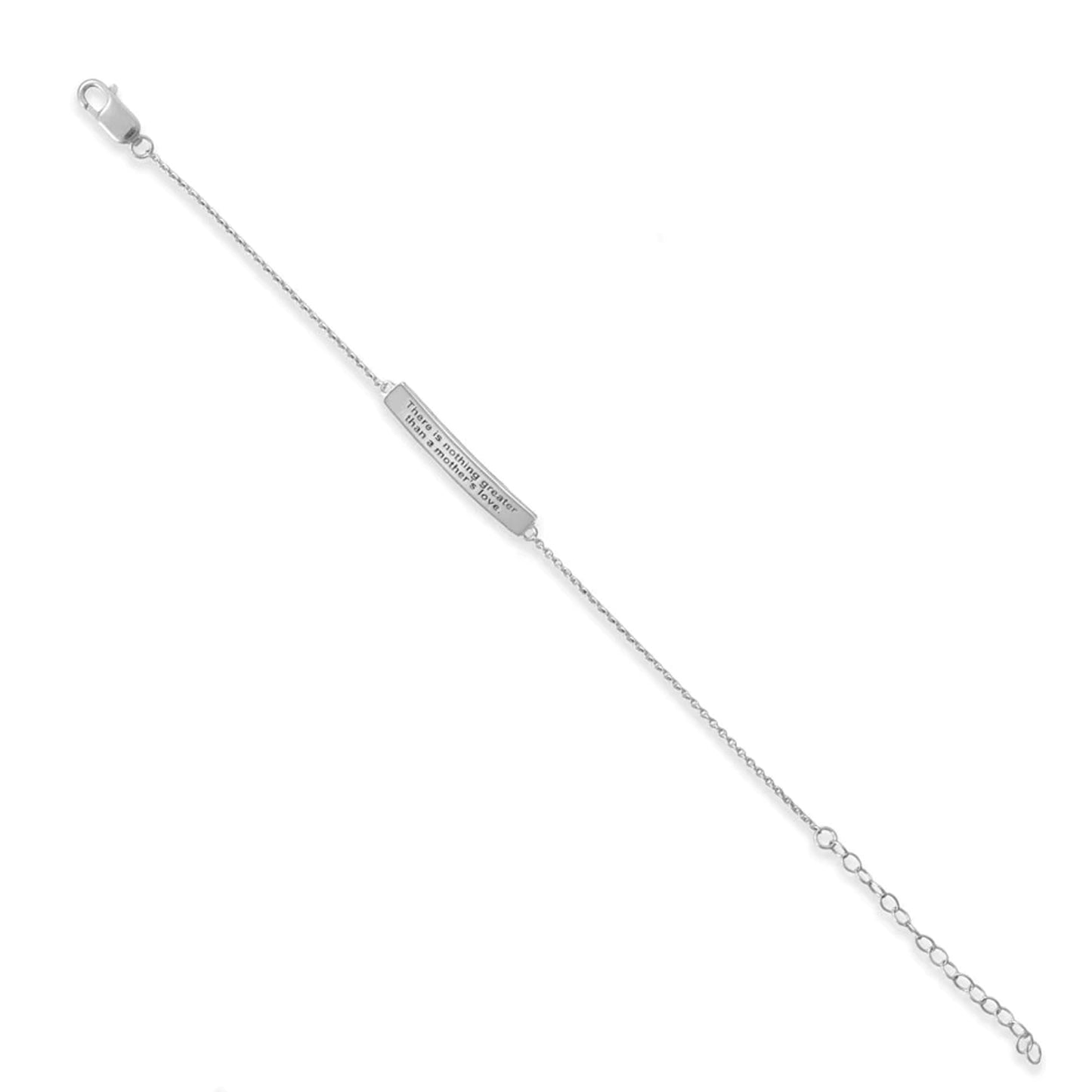 Pulsera con mensaje grabado para mamá