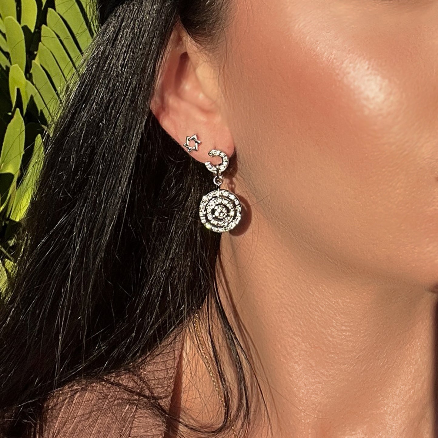 Pendientes de estrella de David