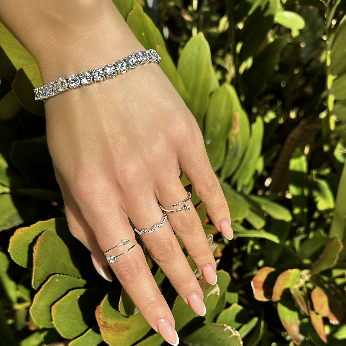 Highs and Lows Pave Zig Zag Ring
