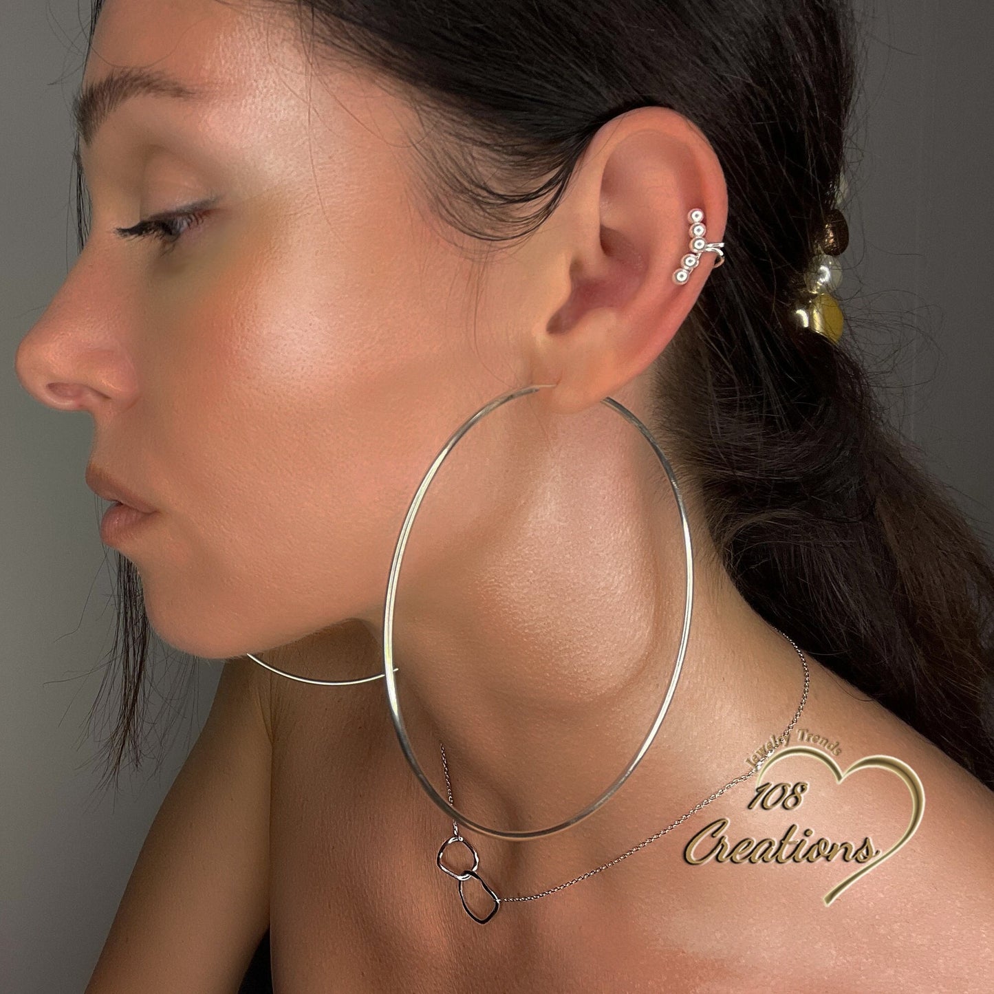 Ear Cuff de una sola vuelta con perla delicada