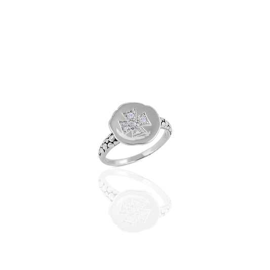 Christian Cross Statement Signet Ring