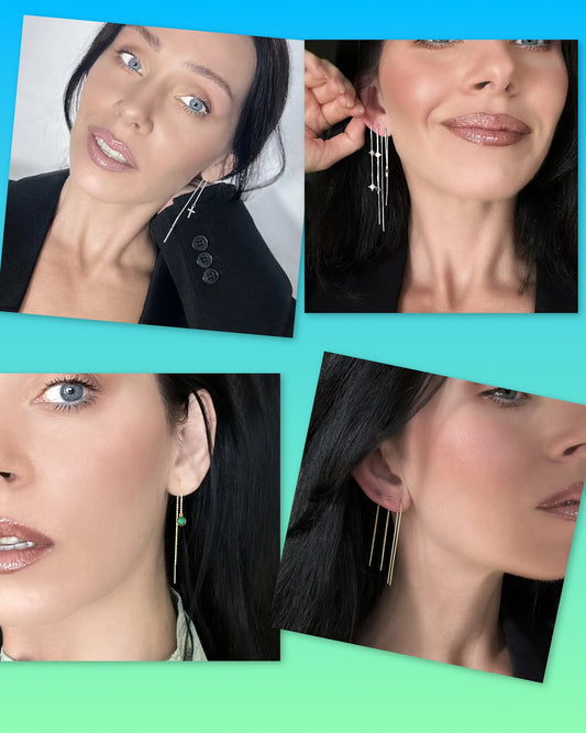 Thread Your Way to Timeless Elegance: The Must-Have Threader Earrings Collection