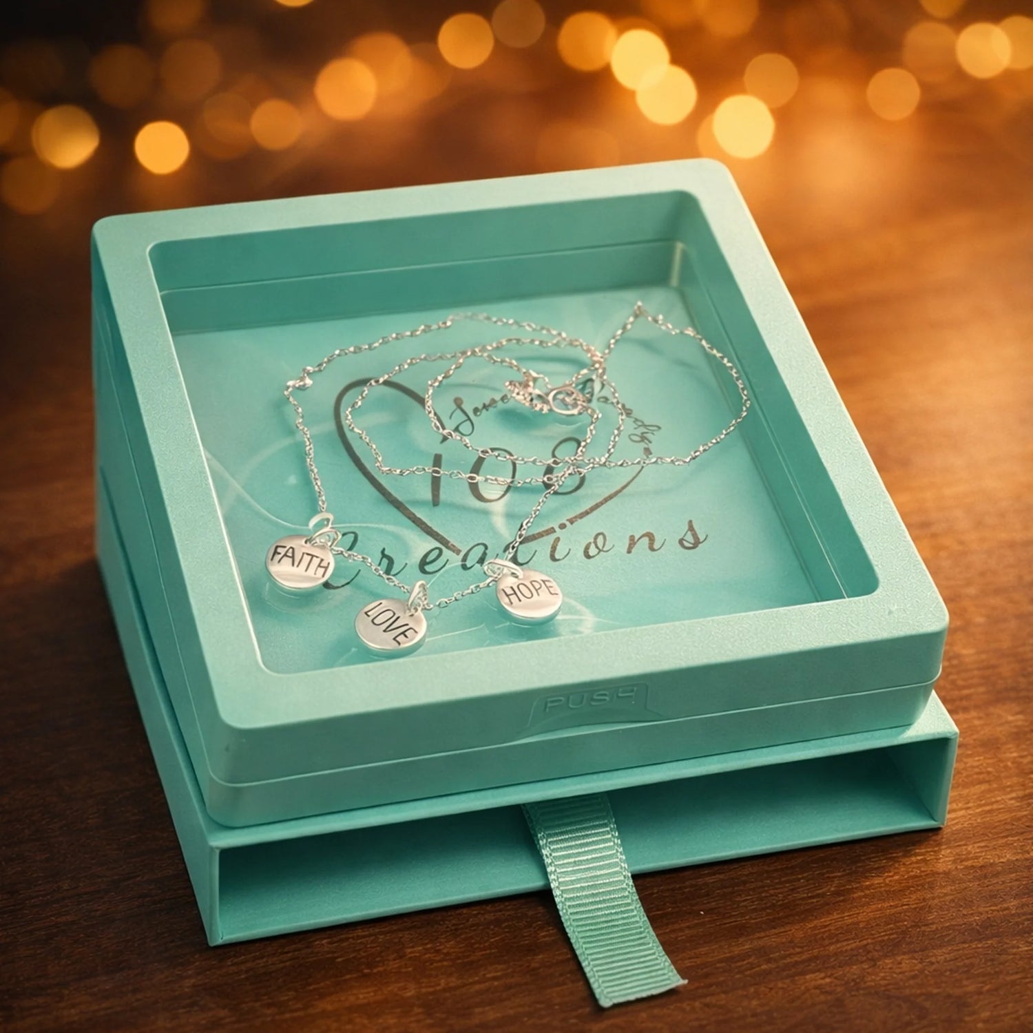 Gifts under $50 sterling silver jewelry collection in signature 108 Creations gift box, elegant affordable jewelry gift set photo