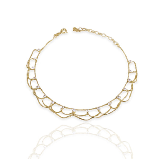 18K Gold Filled Exotic Boho Anklet