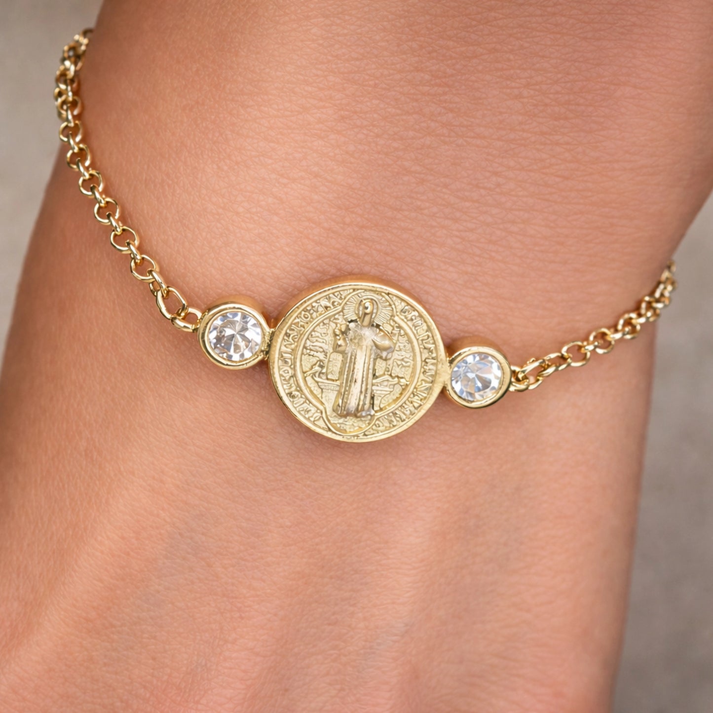 Saint Benedict Chain Bracelet