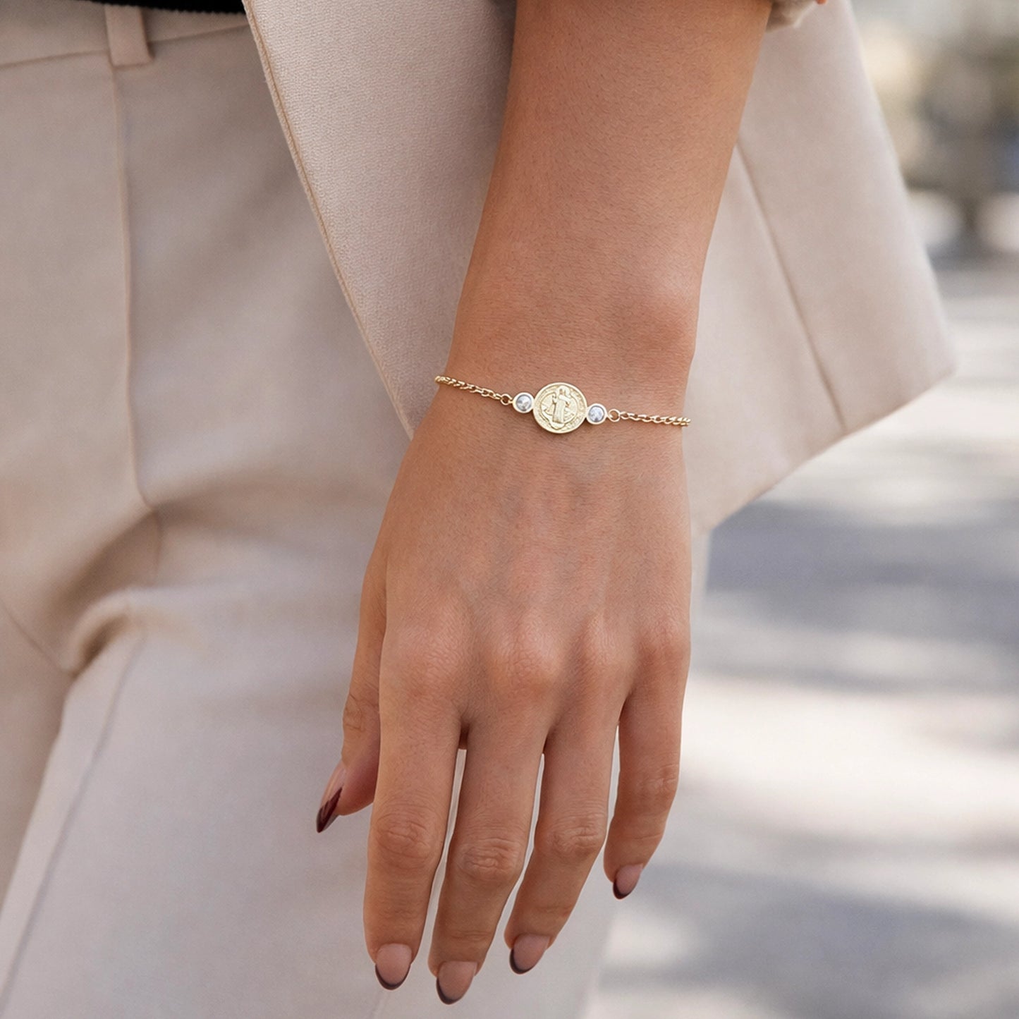Saint Benedict Chain Bracelet