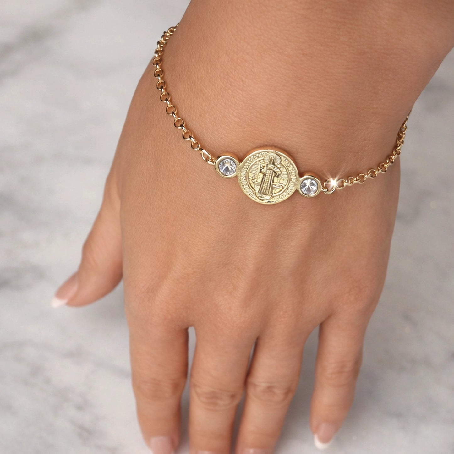Saint Benedict Chain Bracelet