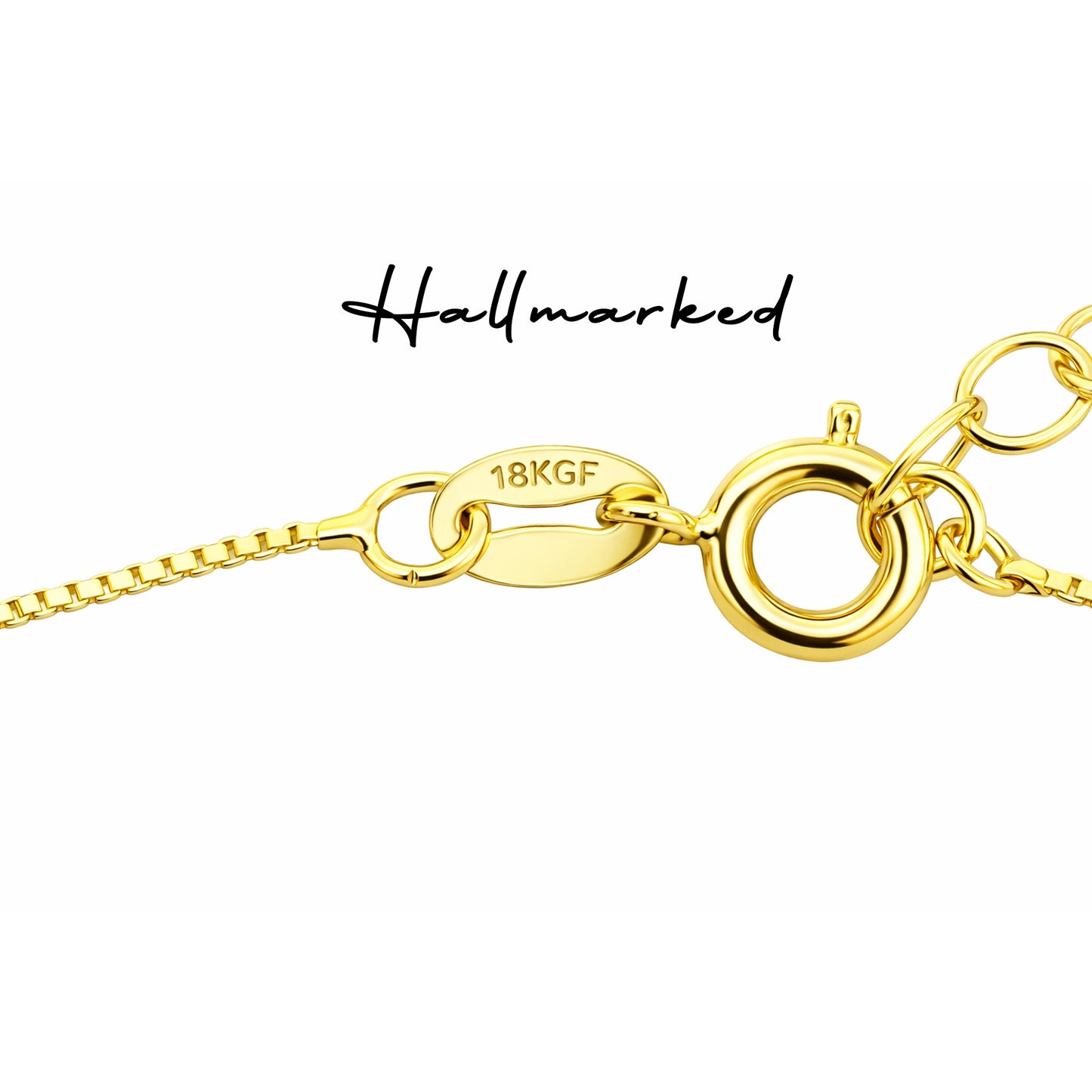 Tobillera exótica bohemia rellena de oro de 18 quilates