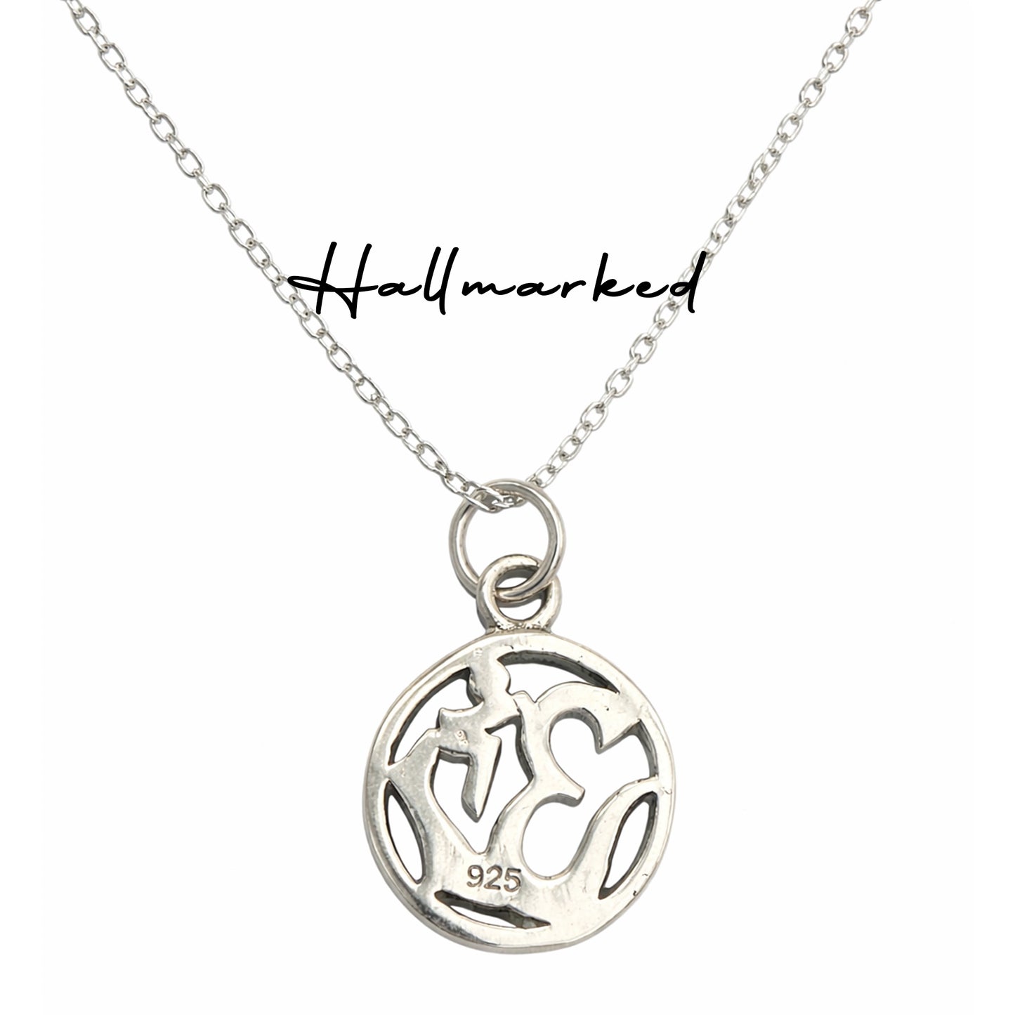 Yoga Necklace with OM Disc Charm