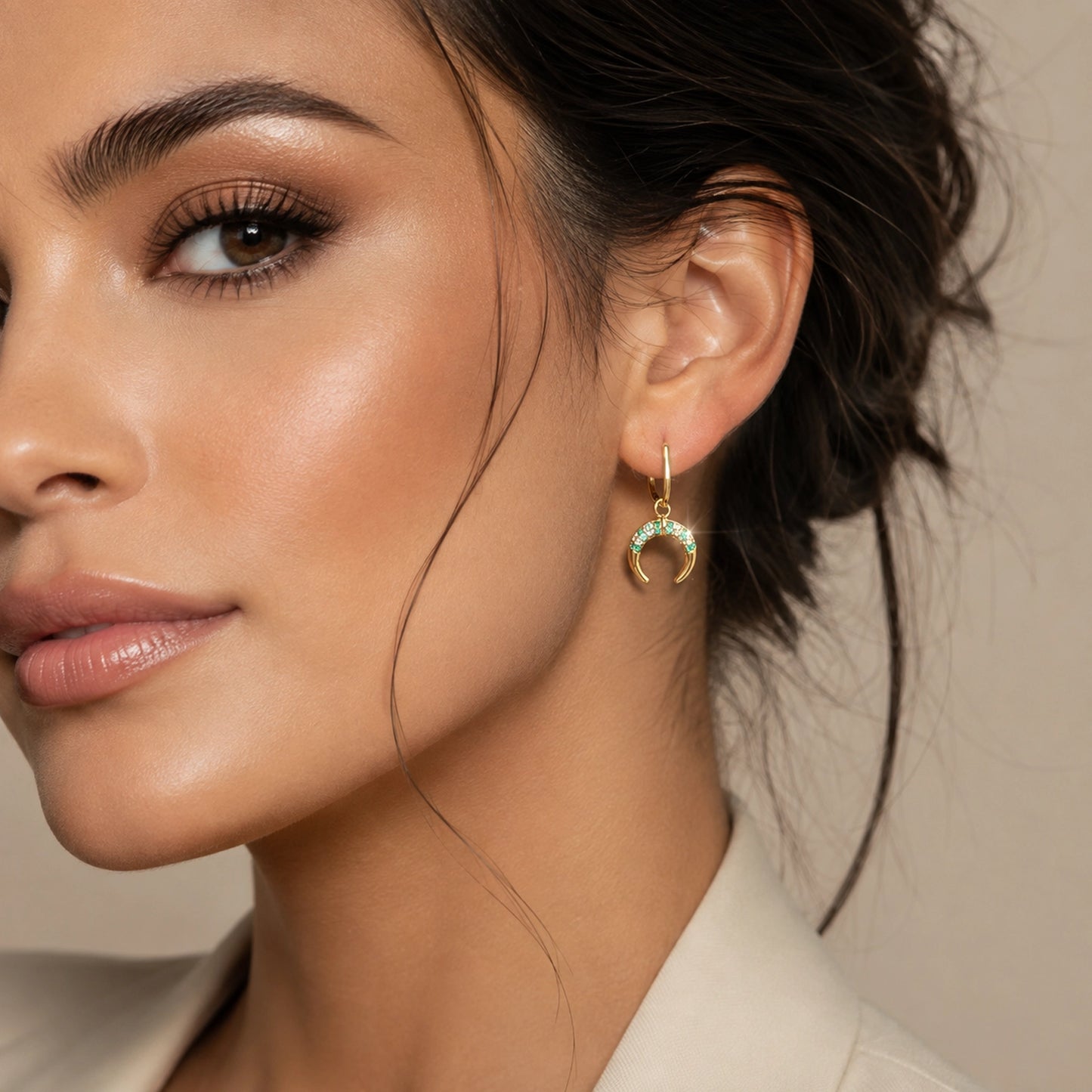 Good Luck Mismatched Gold Earrings