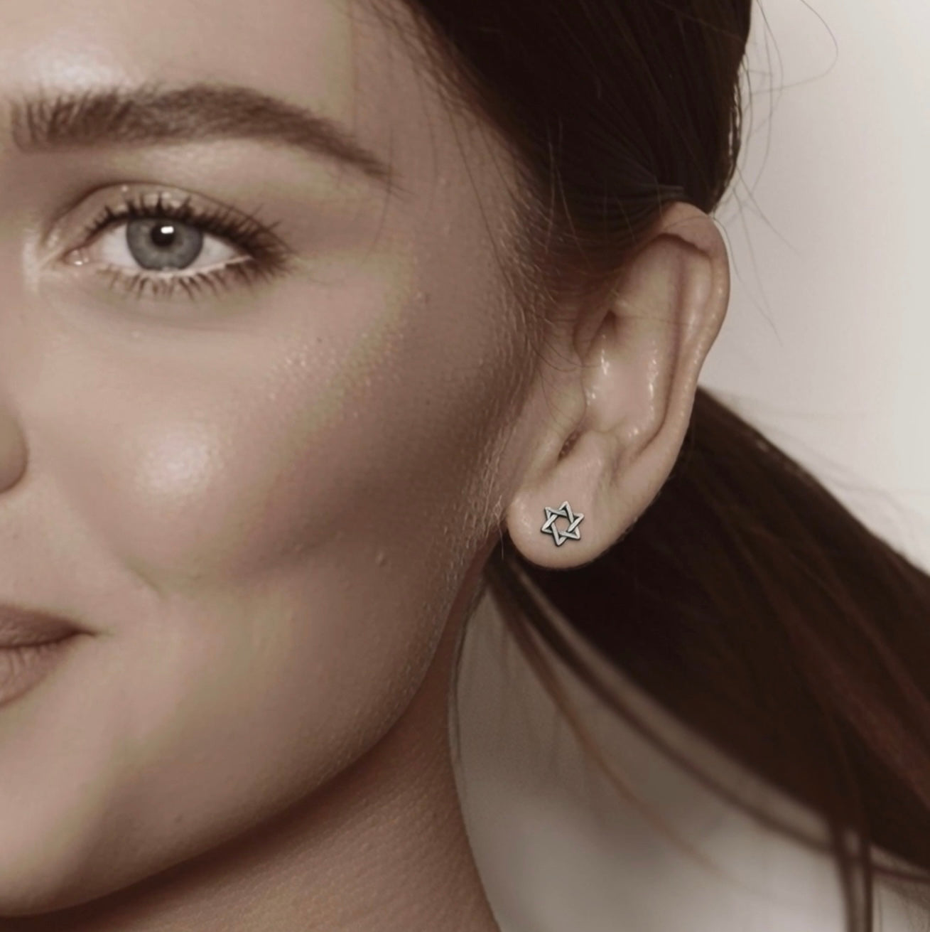 Pendientes de estrella de David