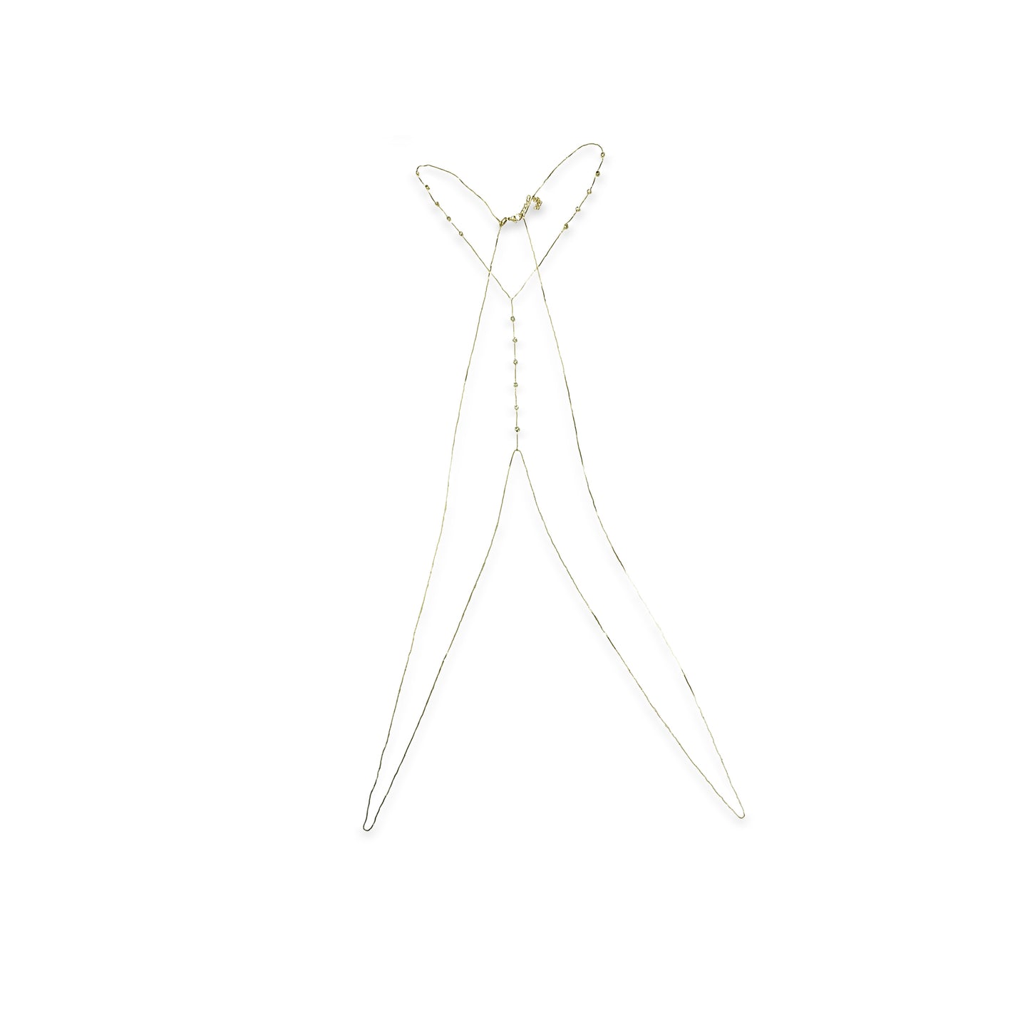 18K Gold Filled Body Chain with Cubic Zirconia
