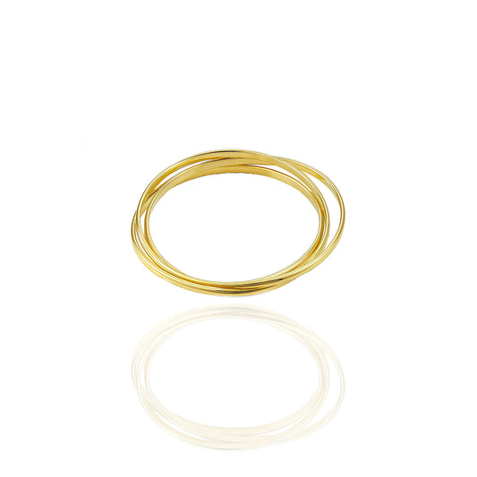 Triple Bangle Bracelet in Premium 18K Gold Filled