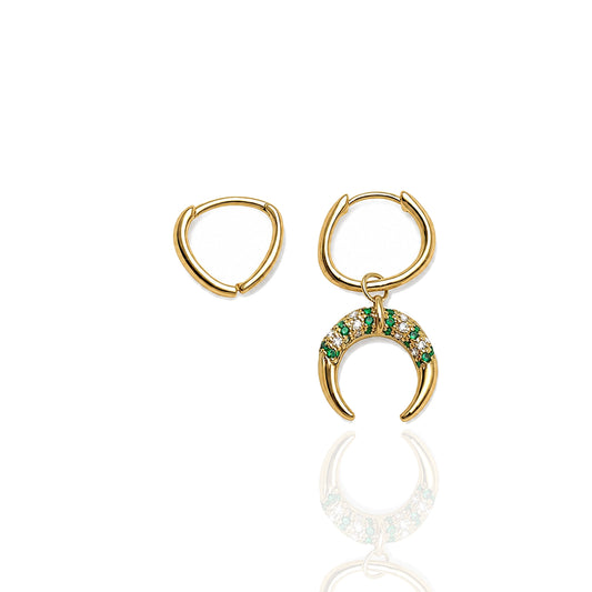 Good Luck Mismatched Gold Earrings