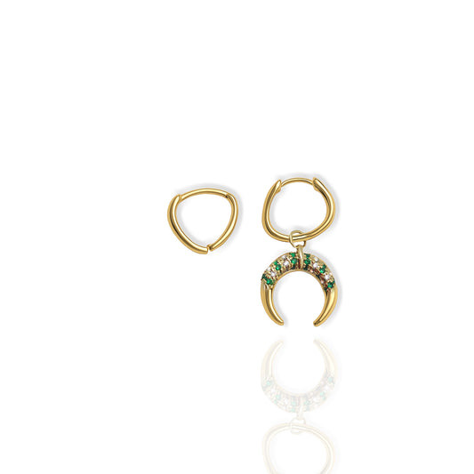 Good Luck Mismatched Gold Earrings