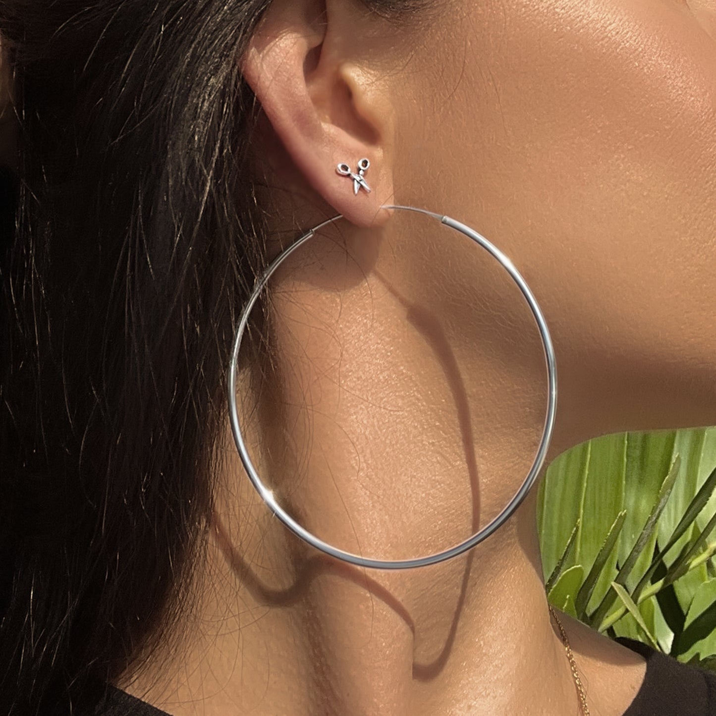 Tiny Scissors Stud Earrings