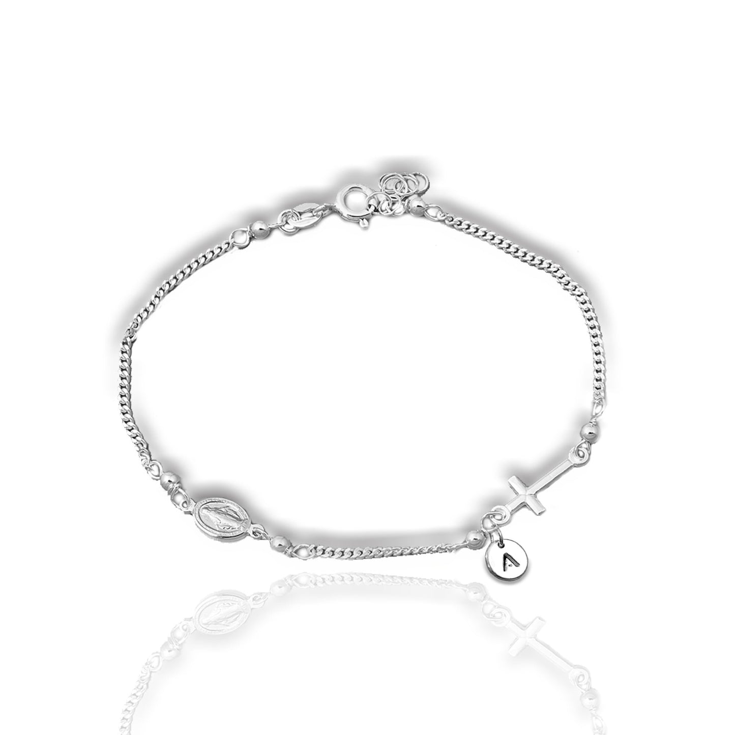 Virgin Mary Tiny Rosary Bracelet