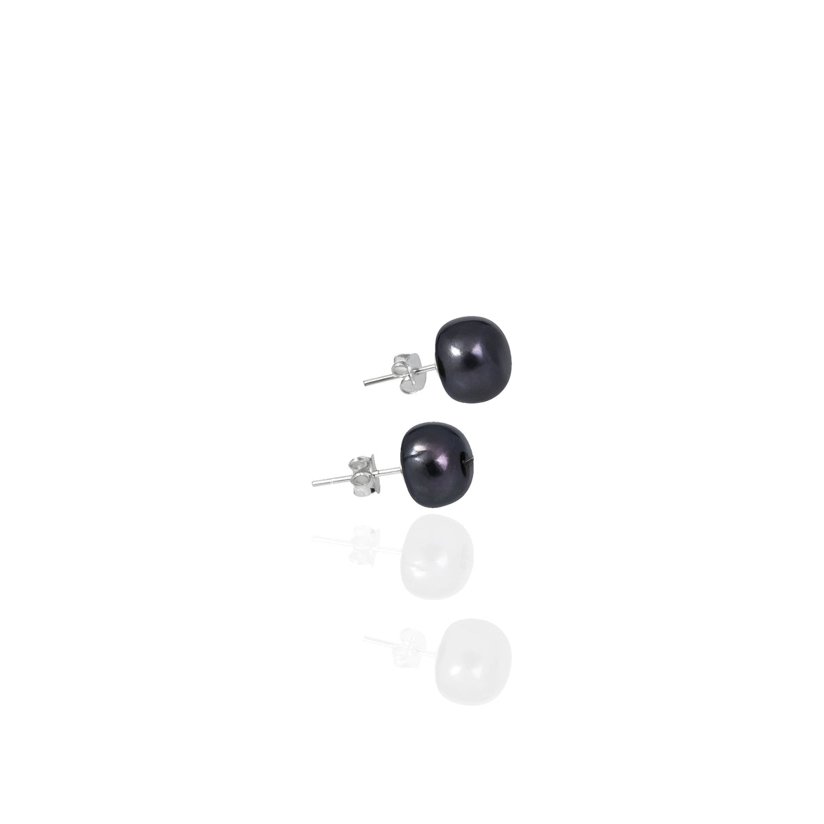 Timeless and versatile, these freshwater pearl stud earrings are handcrafted with genuine pearls and sterling silver posts for an elegant look
