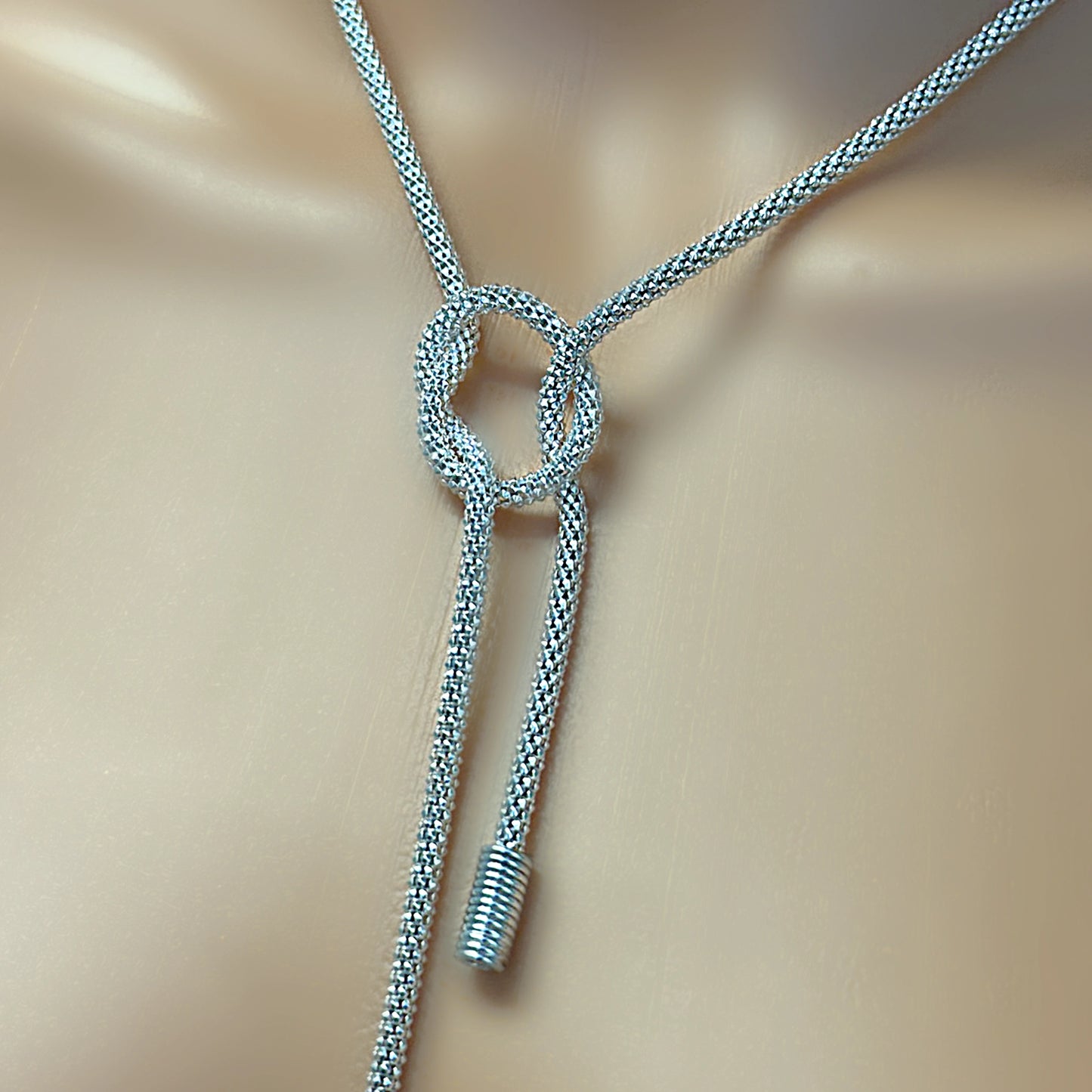 Knot Lariat Convertible Y Drop Necklace