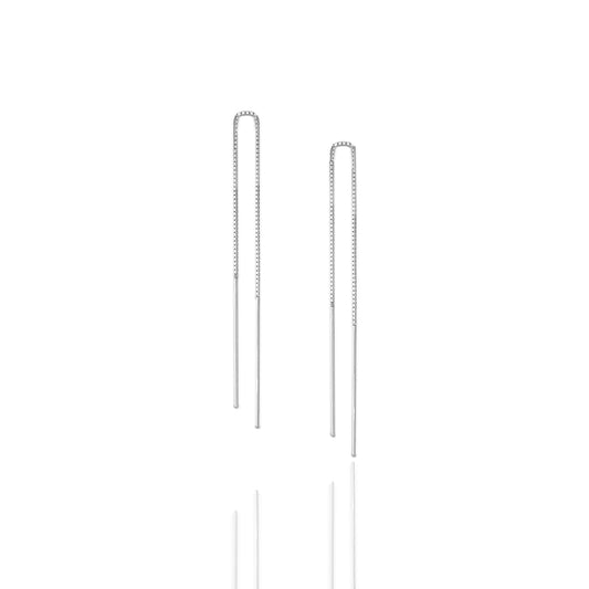 Add a touch of sophistication with our Elegant Silver Bar Threader Earrings, designed for the modern minimalist. These lightweight long-bar earrings are a trendy choice, perfect for stacking to create a unique, layered style. Their sleek and versatile design makes them ideal for everyday wear or special occasions. Handcrafted with high-quality 925 sterling silver.