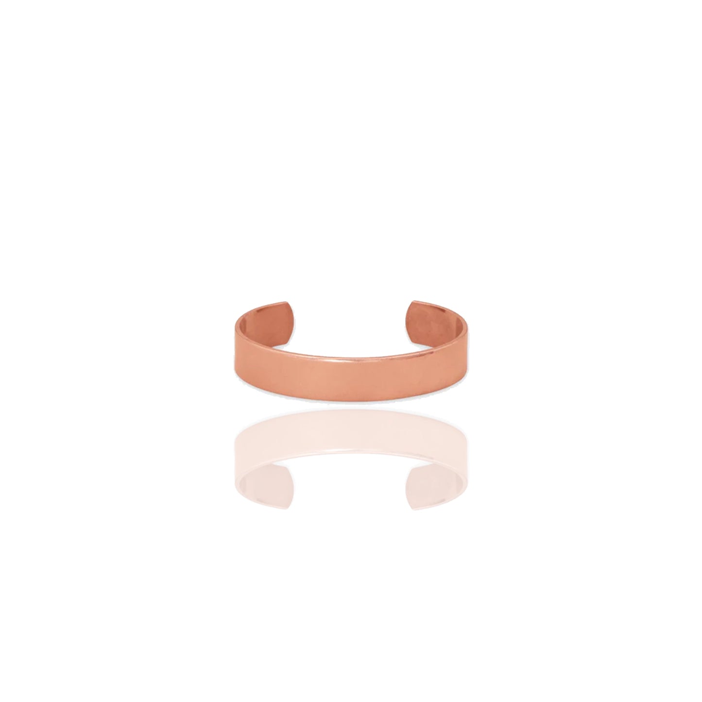 Wide Solid Copper Cuff Bracelet for Women and Men