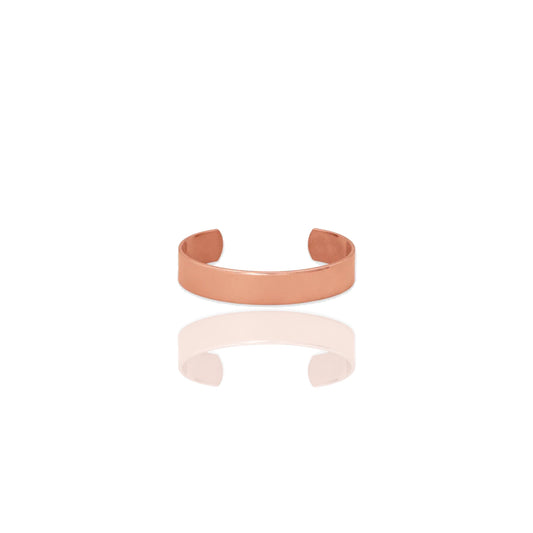 Wide Solid Copper Cuff Bracelet for Women and Men