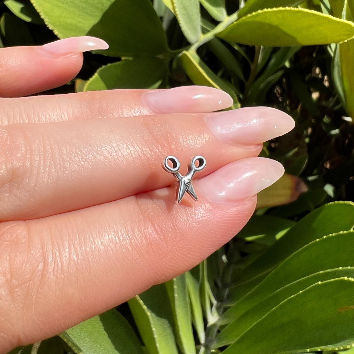 Tiny Scissors Stud Earrings
