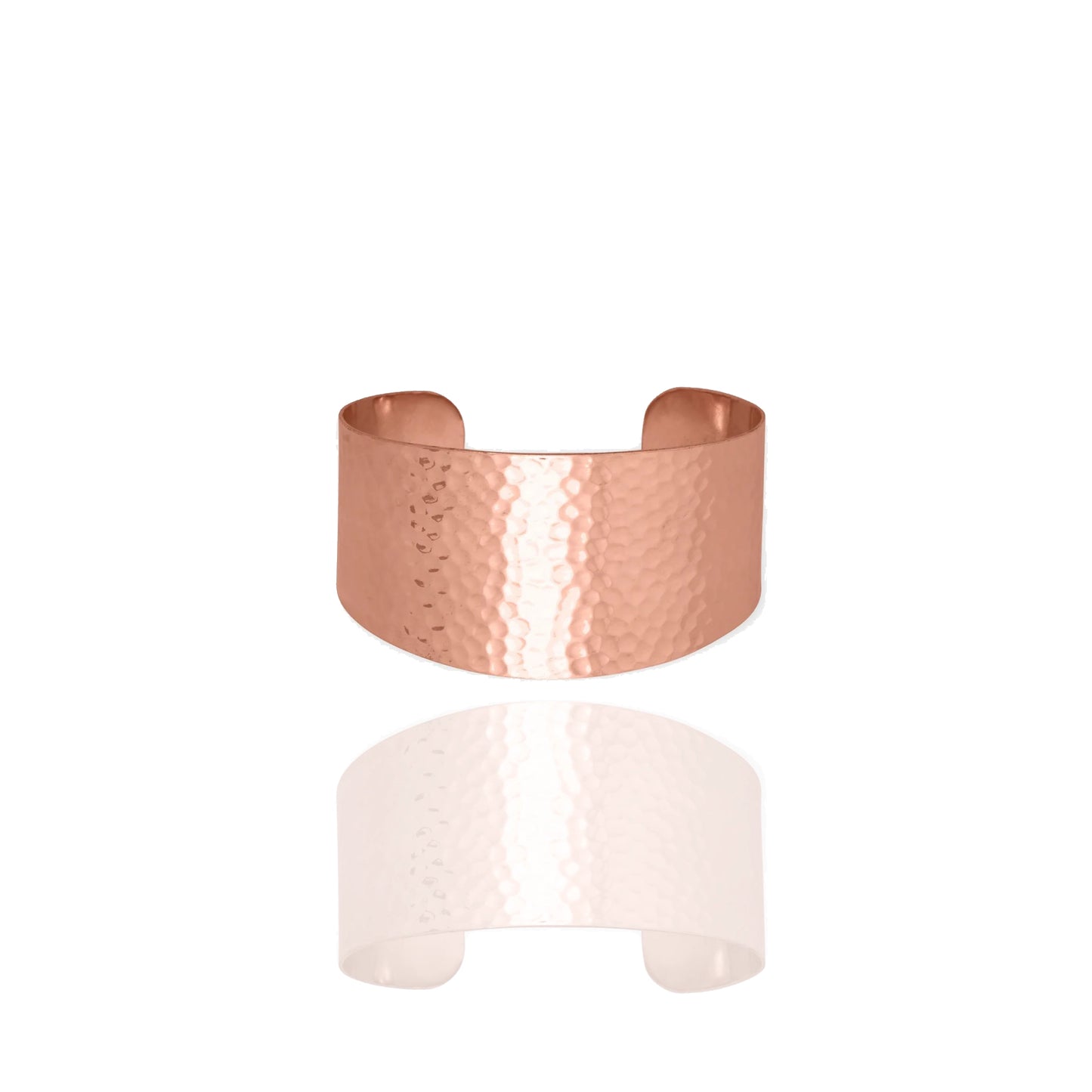 Tapered Hammered Solid Copper Cuff