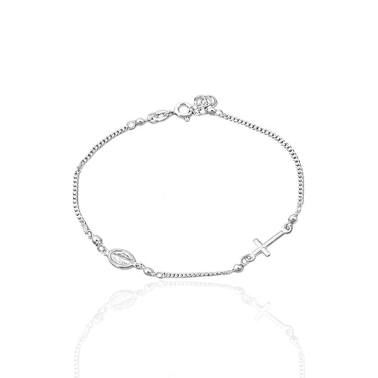 Pulsera pequeña del rosario de la Virgen María