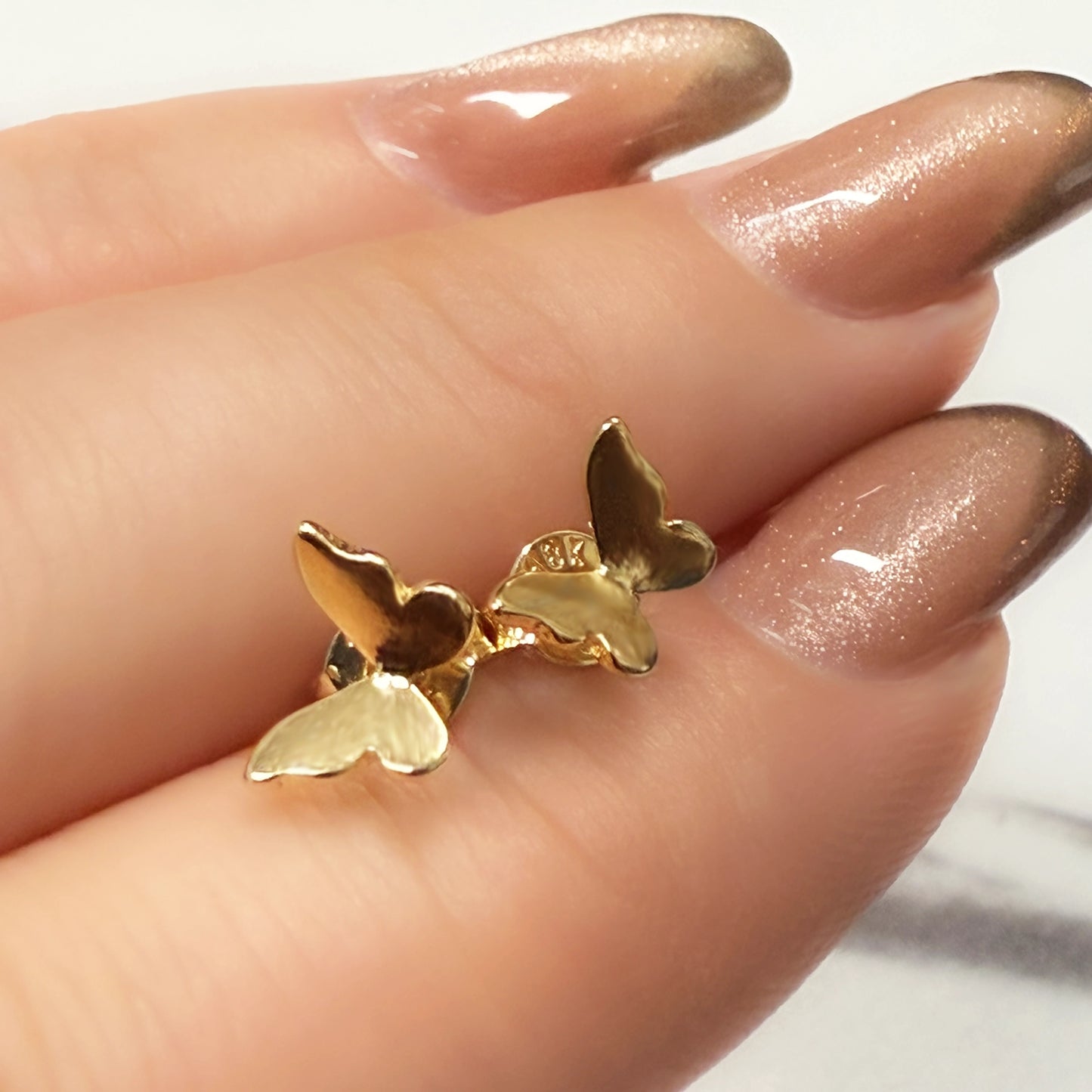 Tiny Butterfly Earrings