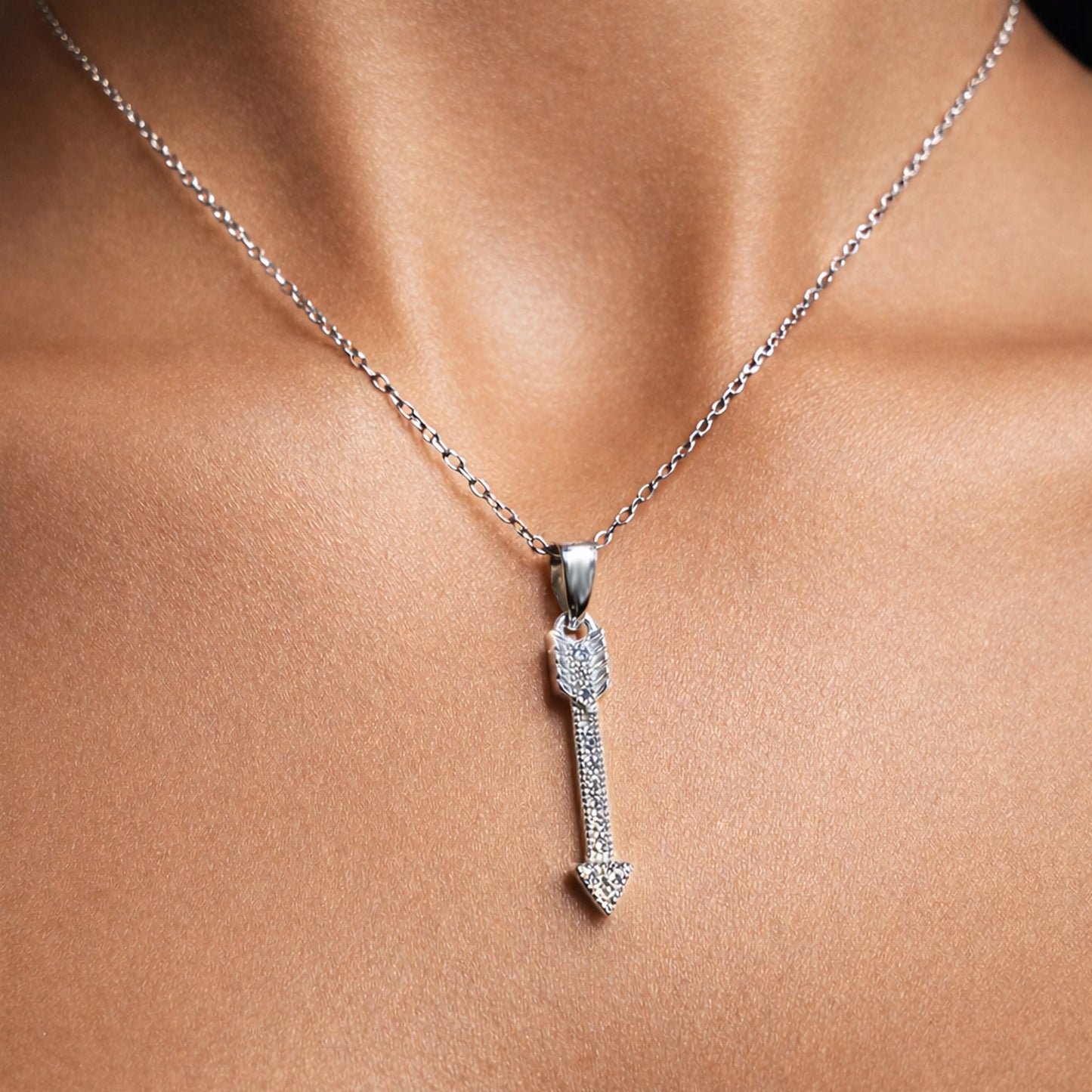 Vertical Arrow Dainty Necklace