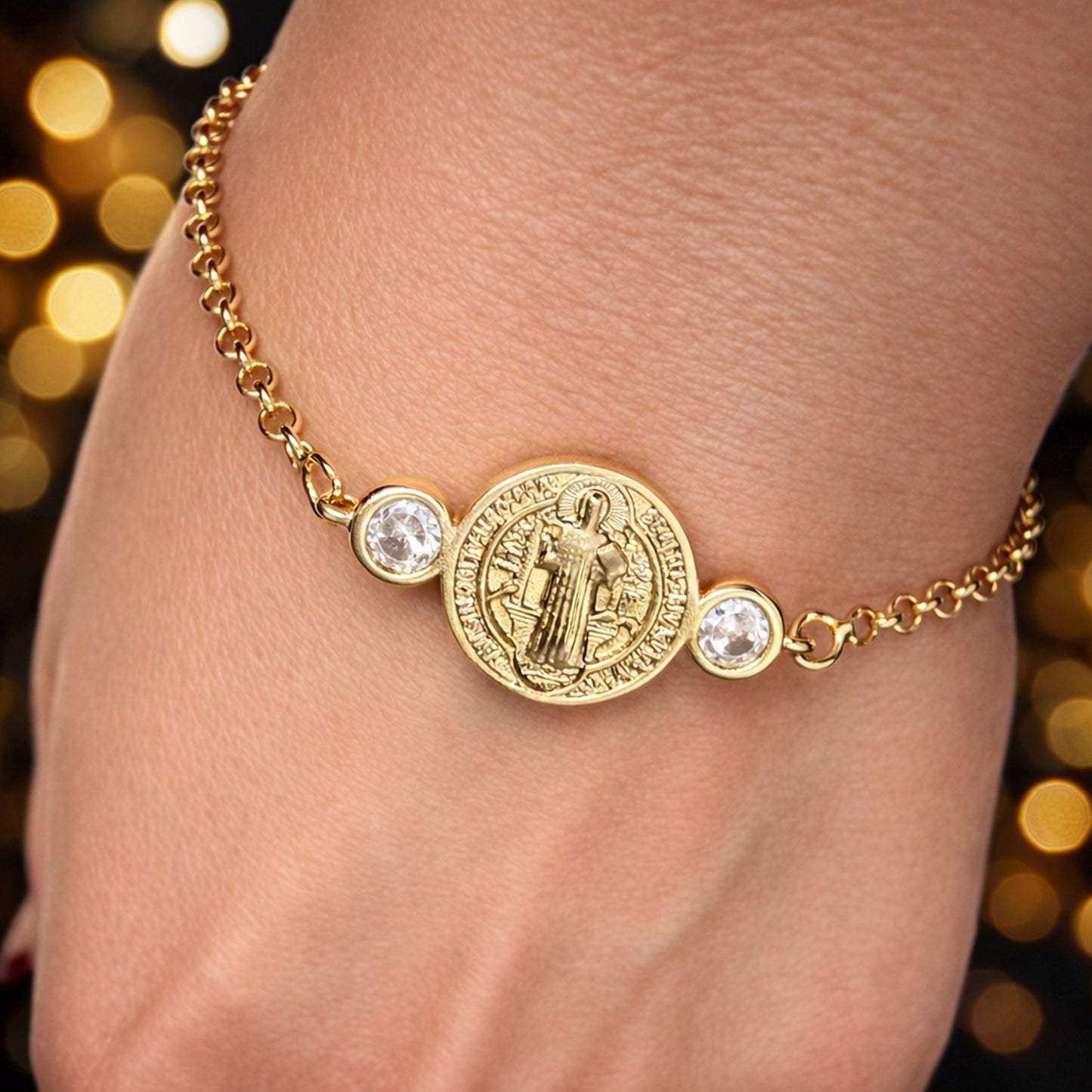 Saint Benedict Chain Bracelet