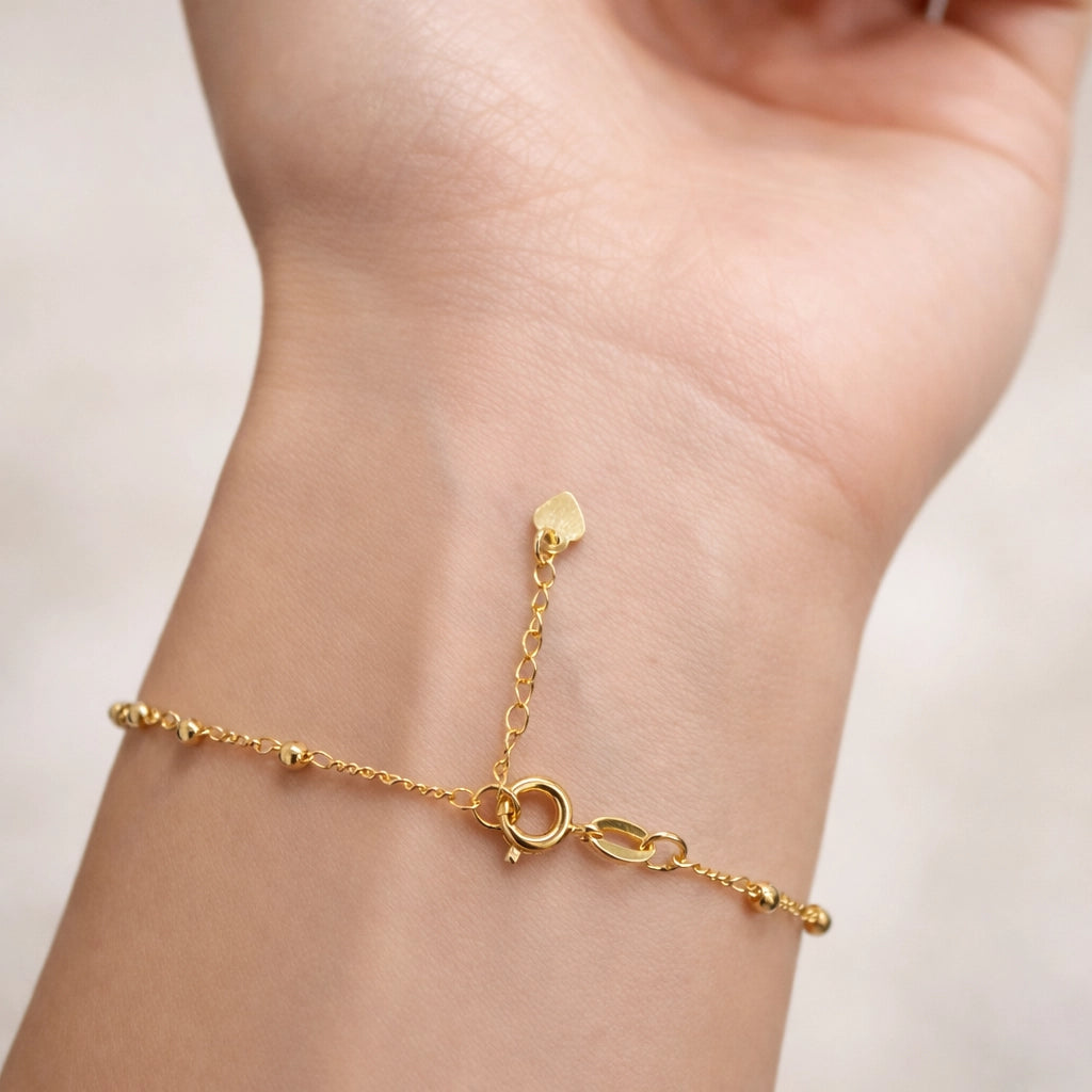 18K Gold Filled Virgin Mary Rosary Bracelet