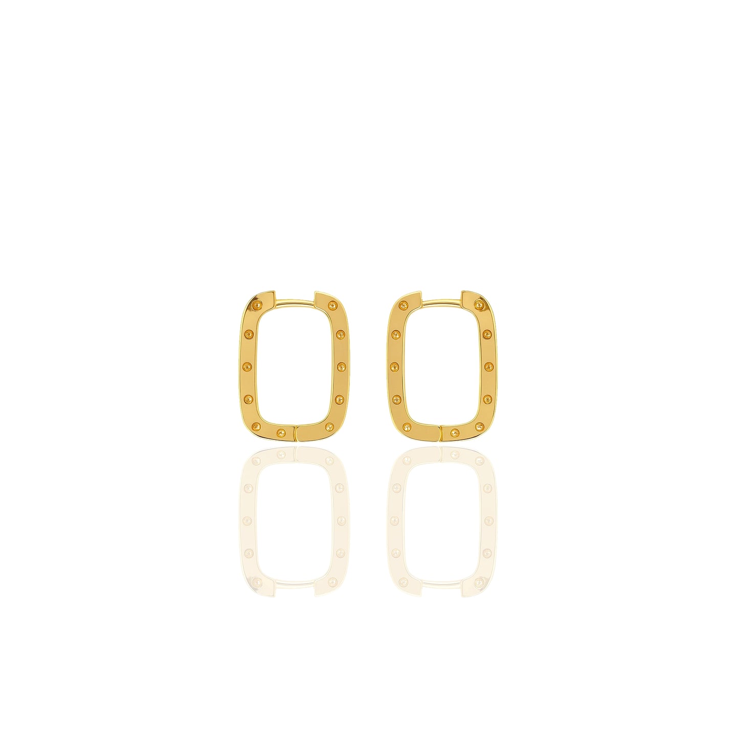 CZ Huggie Hoop Clicker Earrings