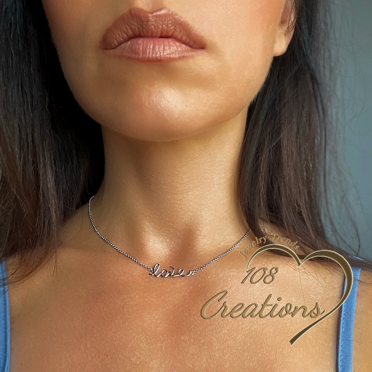 Love Script Dainty Necklace