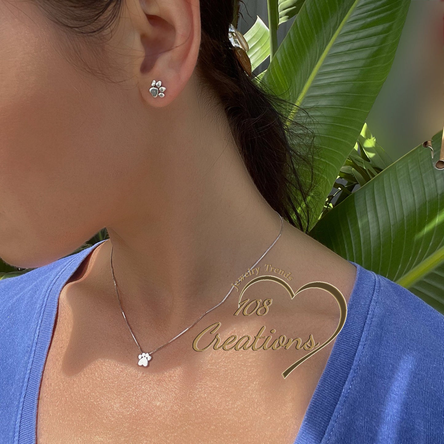 Paw Print Dainty Necklace