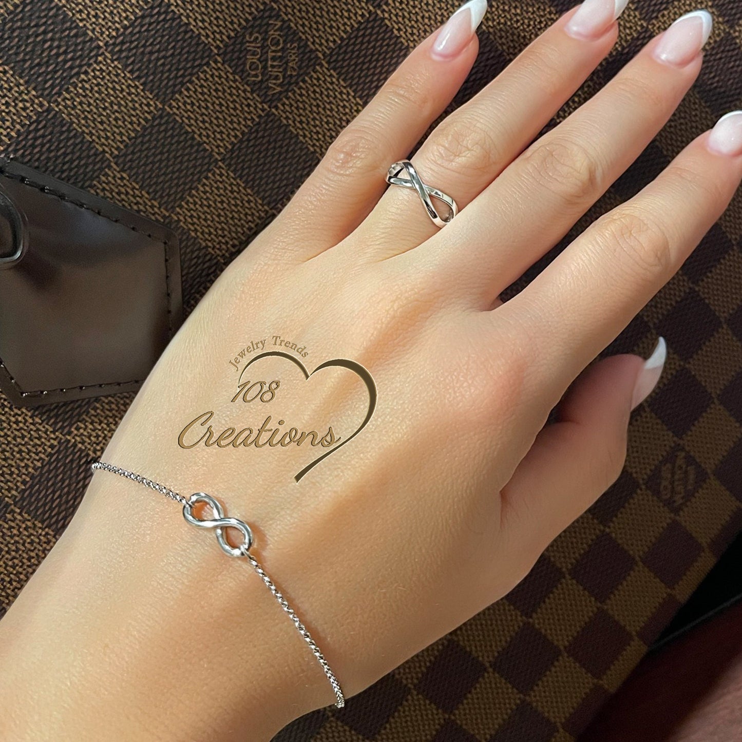 Infinity Ring with Best Friends Engraving