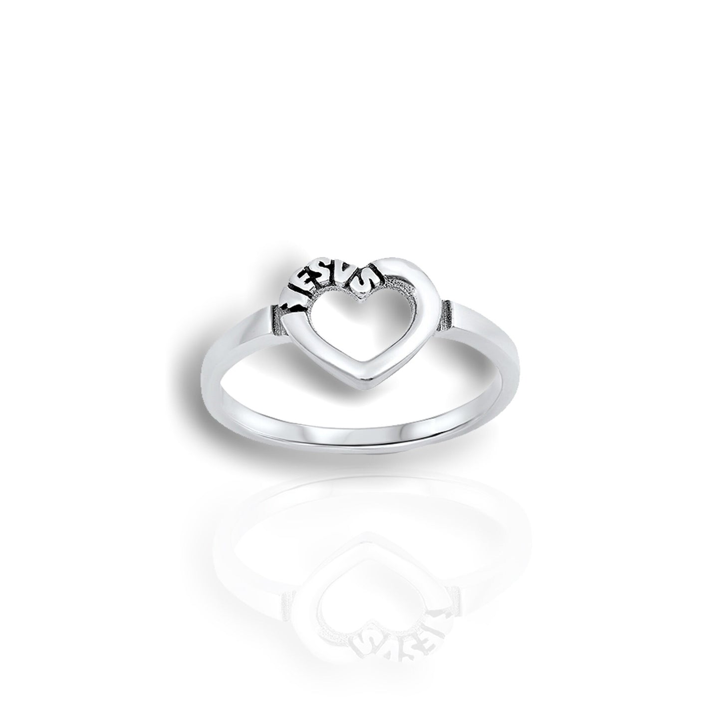 Open Heart of Jesus Ring