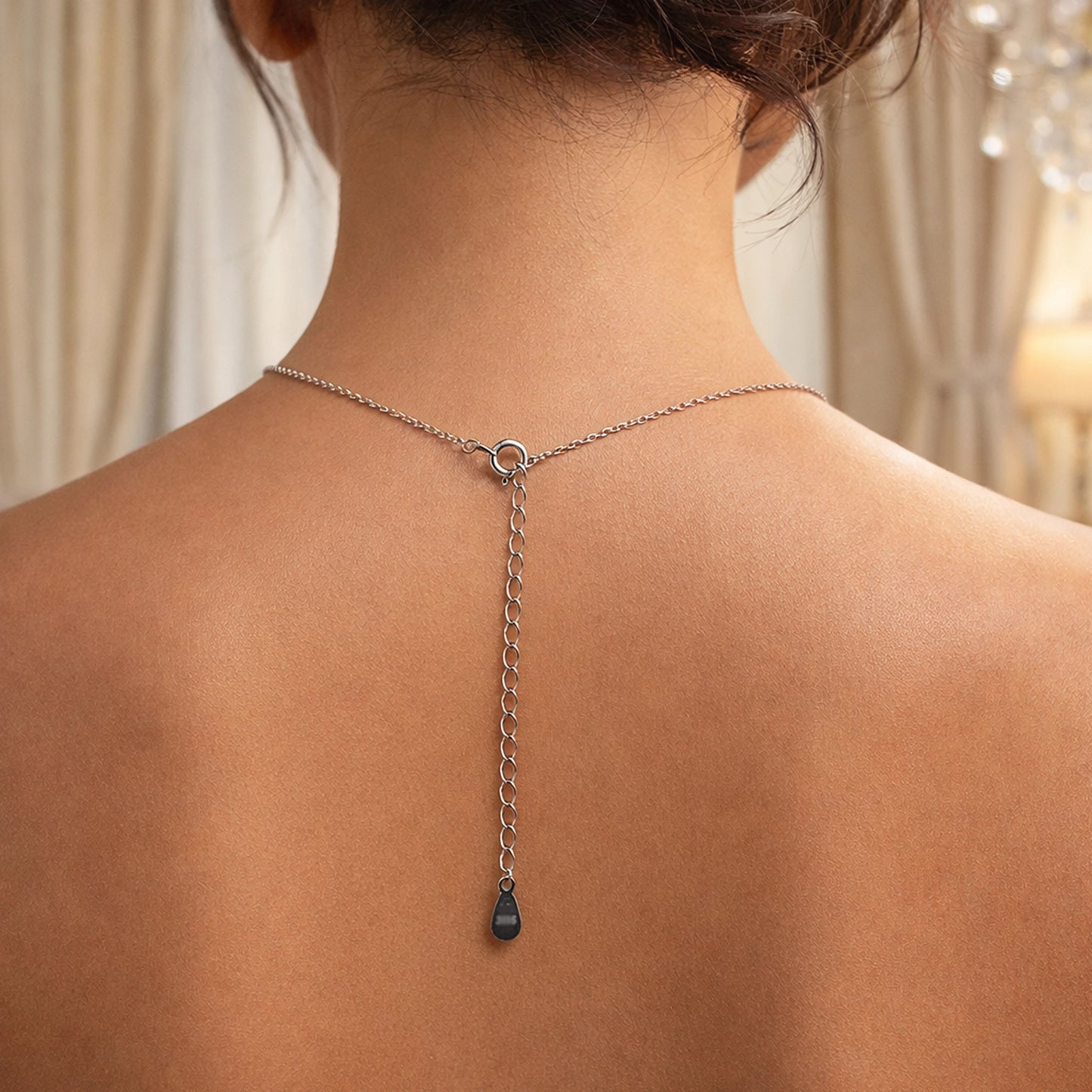 Interlocking Circles Dainty Necklace