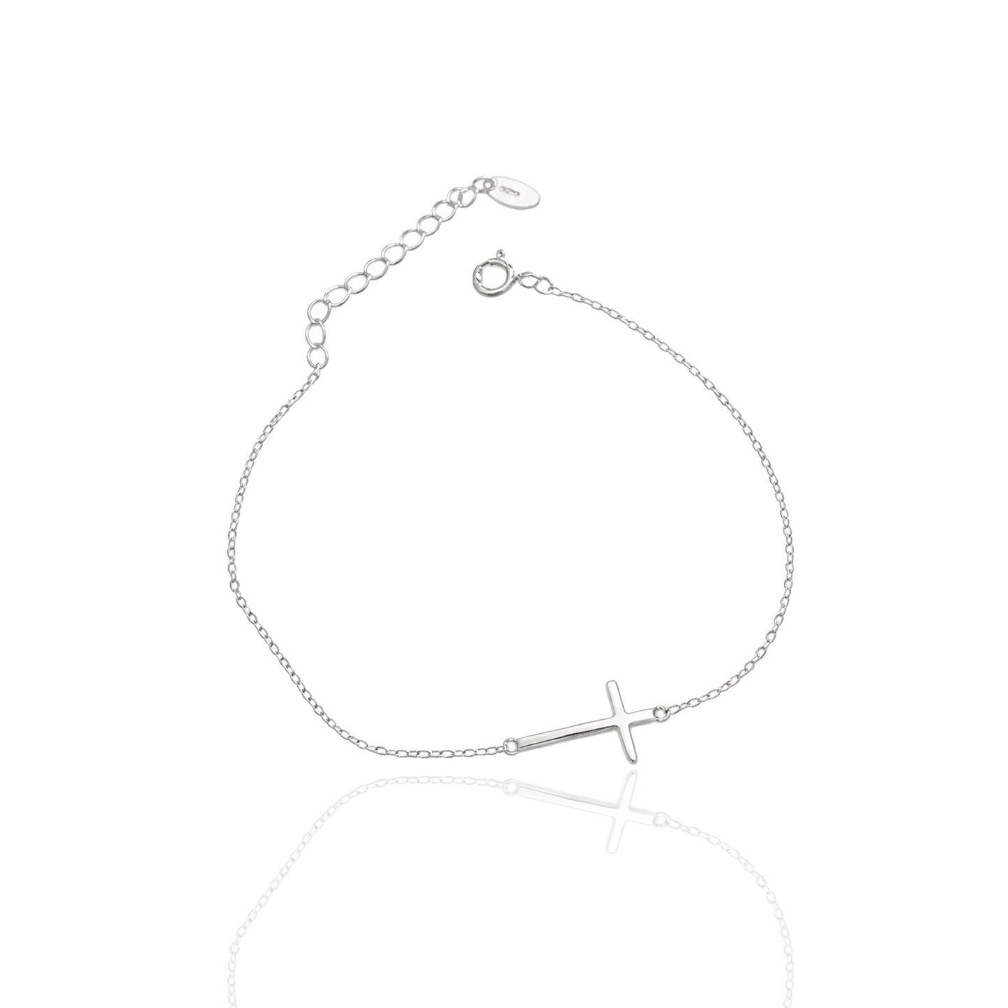 Pulsera pequeña con cruz lateral
