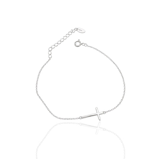 Pulsera pequeña con cruz lateral