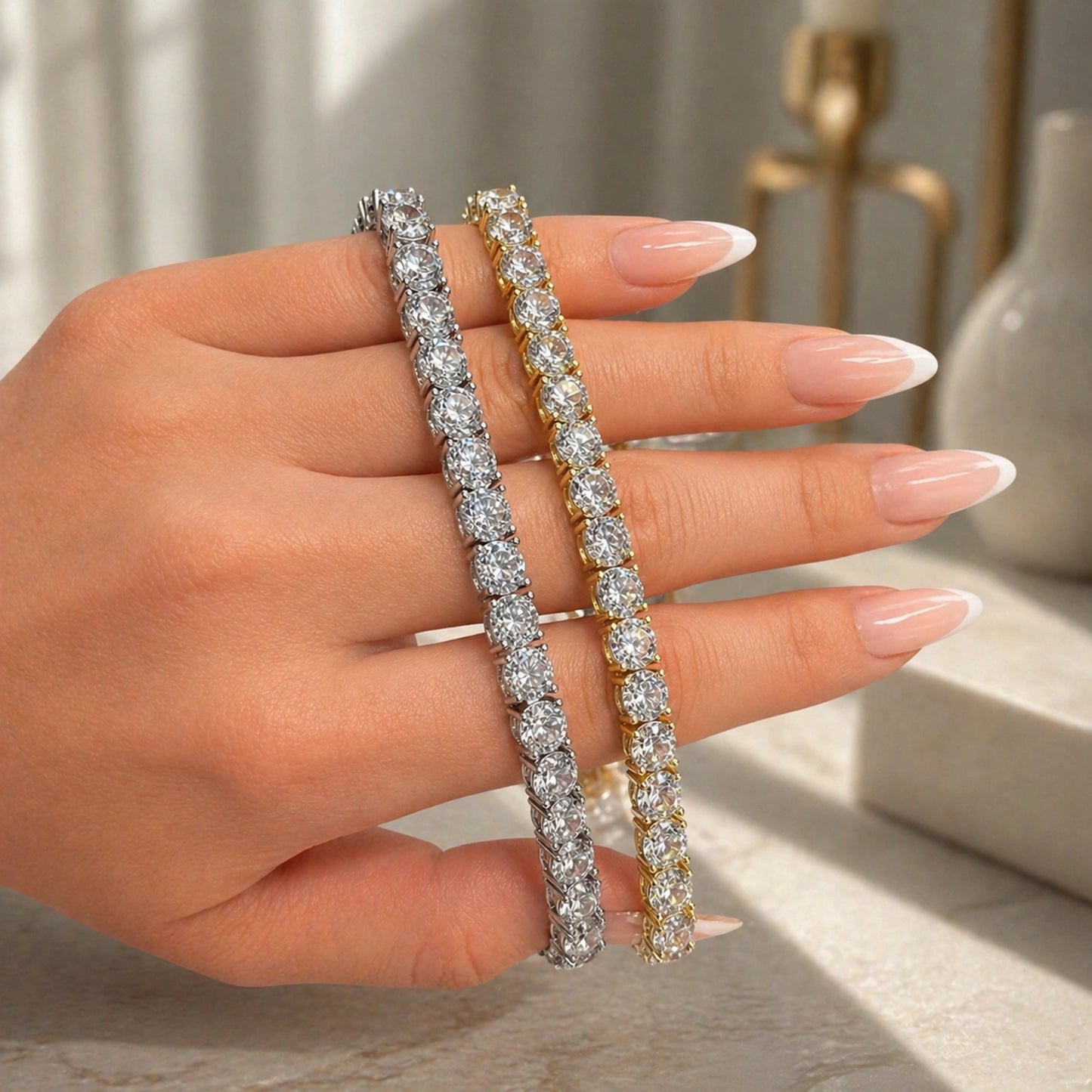 6mm CZ Tennis Bracelet in 925 Sterling Silver