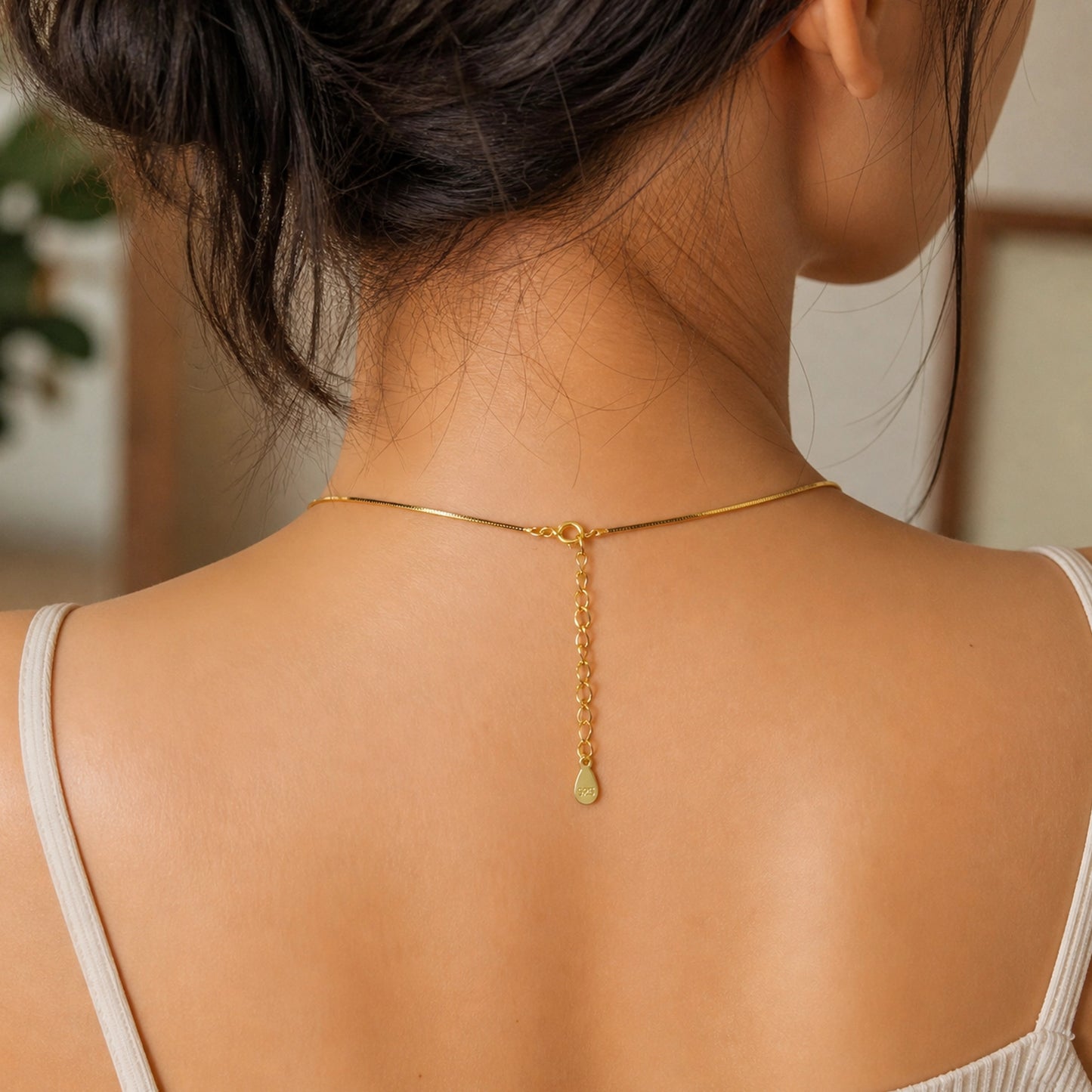 Sliding Bar Necklace in Sterling Silver