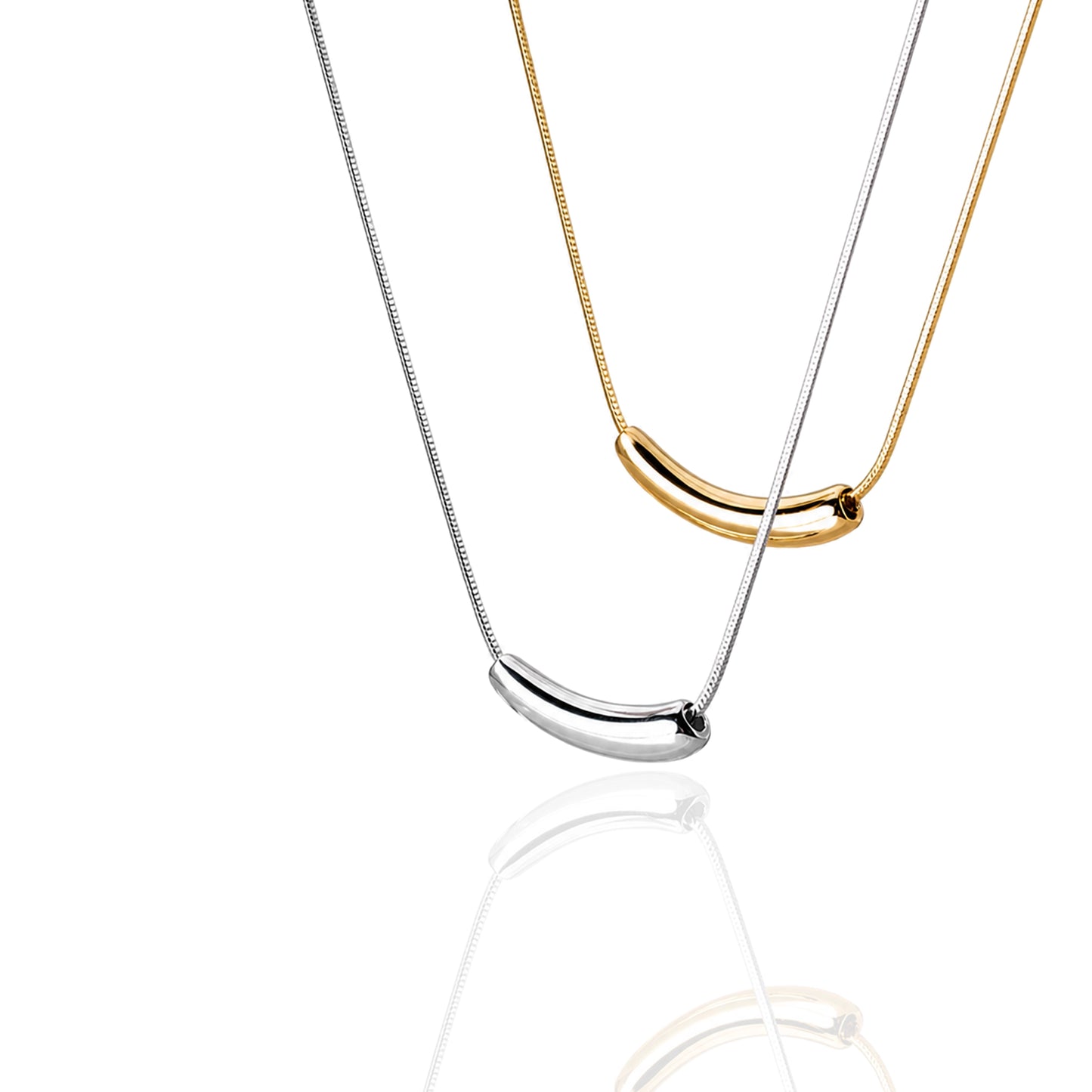Sliding Bar Necklace in Sterling Silver
