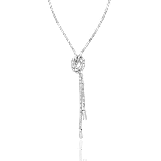 Knot Lariat Convertible Y Drop Necklace