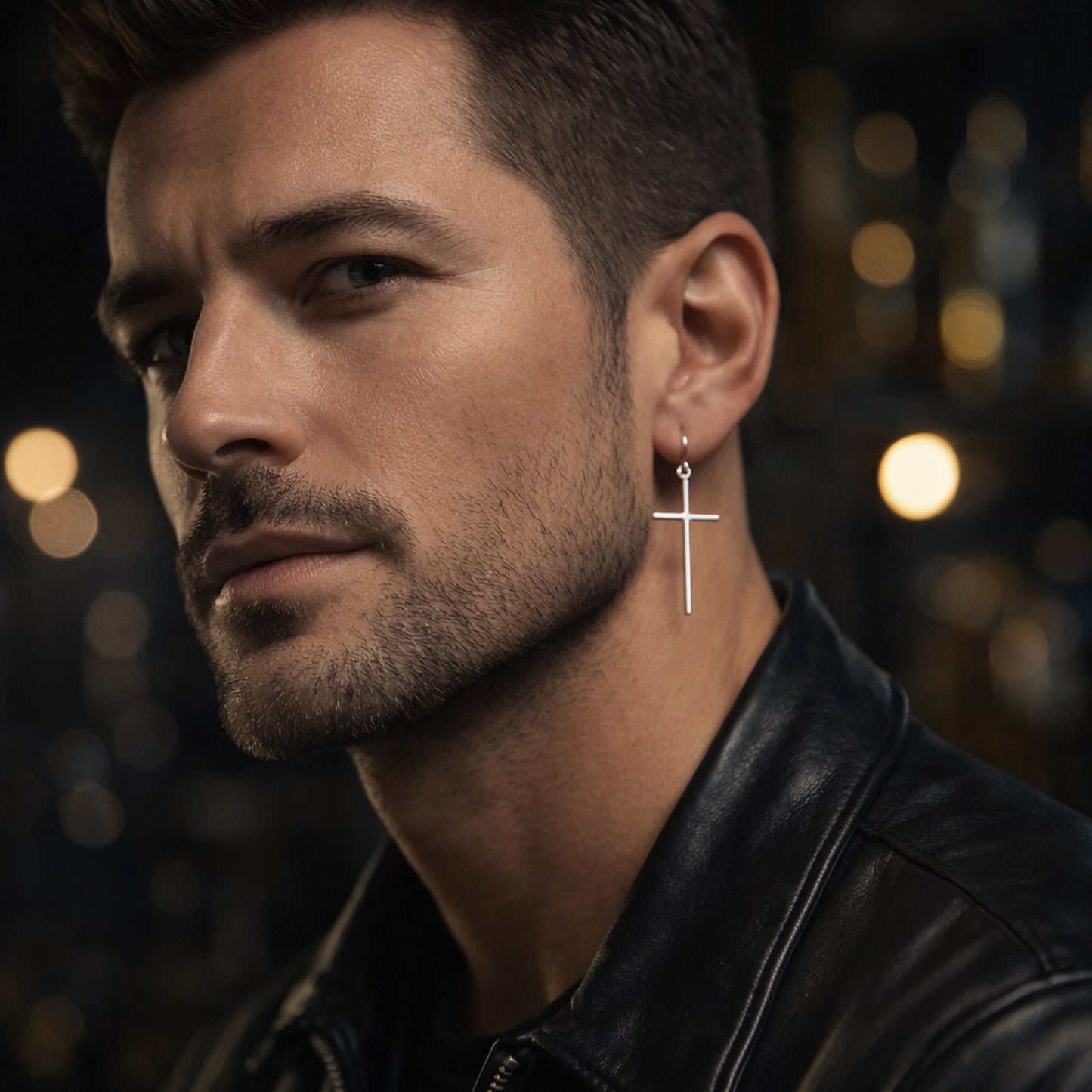 Timeless Long Cross Earrings in Premium Sterling Silver