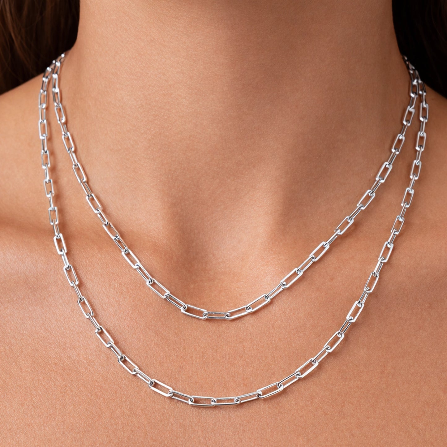 Simple Paperclip Chain Necklace